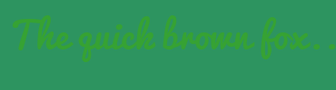 Image with Font Color 36A233 and Background Color 2D9460